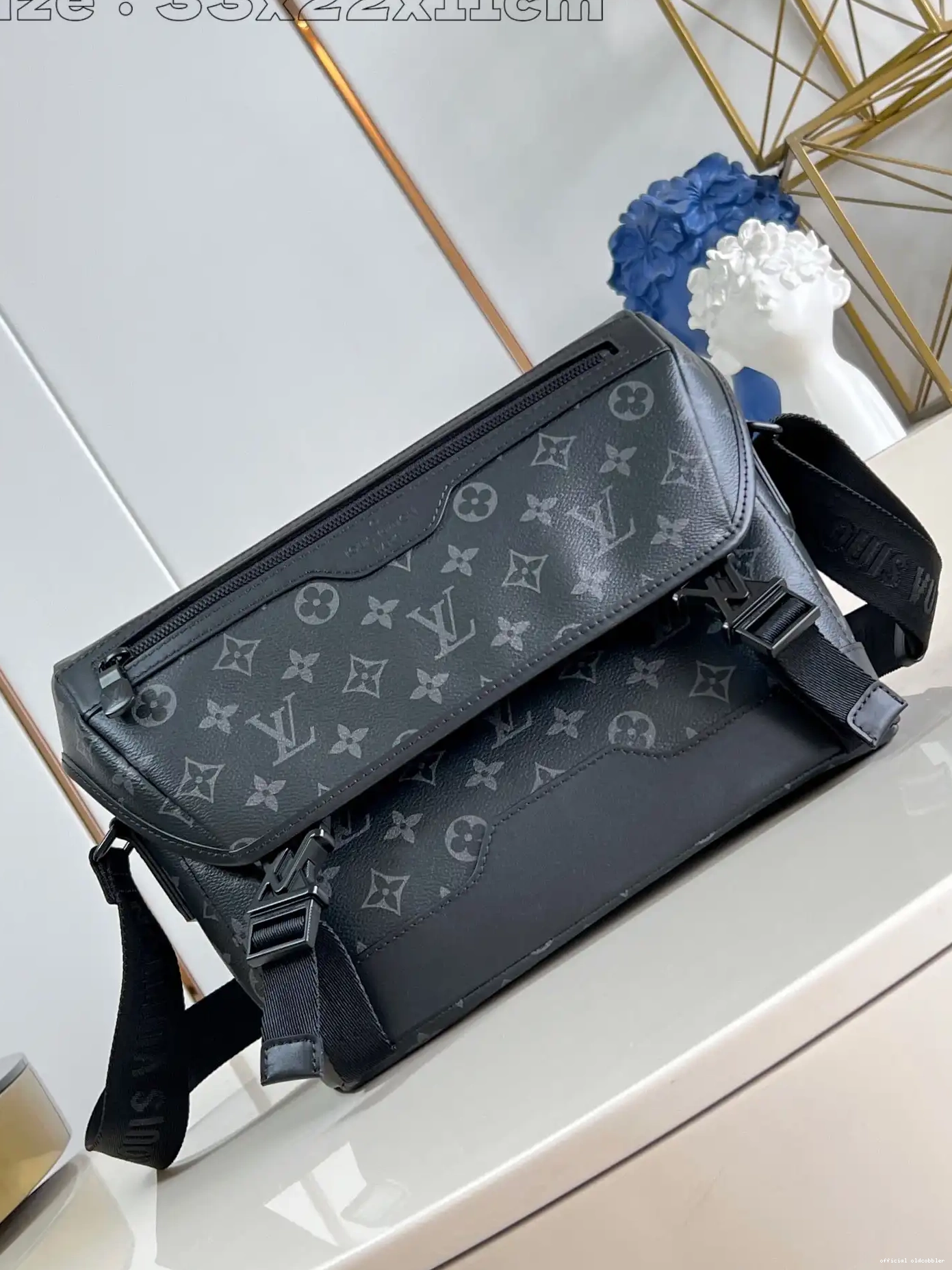Official oldcobbler LOUIS Voyager PM-33*22.5*11CM VUITTON Messenger 0531